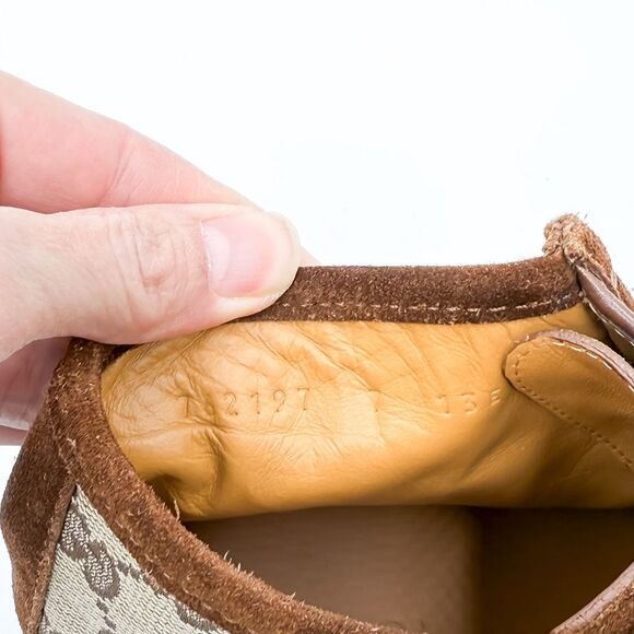 Gucci GG Supreme Monogram Brown Suede Boots US Men’s 7.5 - Picture 11 of 12